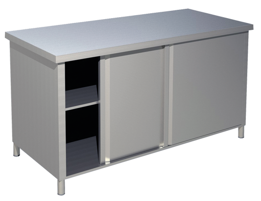 Arbeitsschrank ohne Aufkantung B 160cm x T 60cm | KBS 90212104 - KBS Gastrotechnik