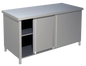 Arbeitsschrank ohne Aufkantung B 160cm x T 60cm | KBS 90212104 - KBS Gastrotechnik