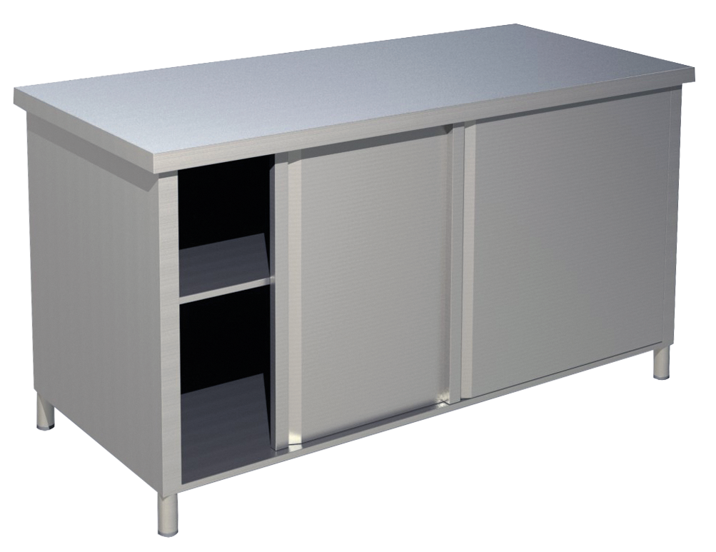 Arbeitsschrank ohne Aufkantung B 100cm x T 70cm | KBS 90222101 - KBS Gastrotechnik