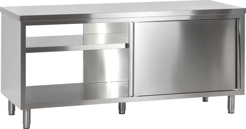 Durchreicheschrank ohne Aufkantung B 100cm x T 60cm von KBS Gastrotechnik