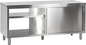 Durchreicheschrank ohne Aufkantung B 200cm x T 60cm von KBS Gastrotechnik