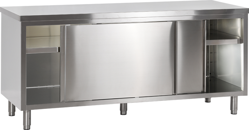 Durchreicheschrank ohne Aufkantung B 180cm x T 70cm | KBS 90320105 - KBS Gastrotechnik