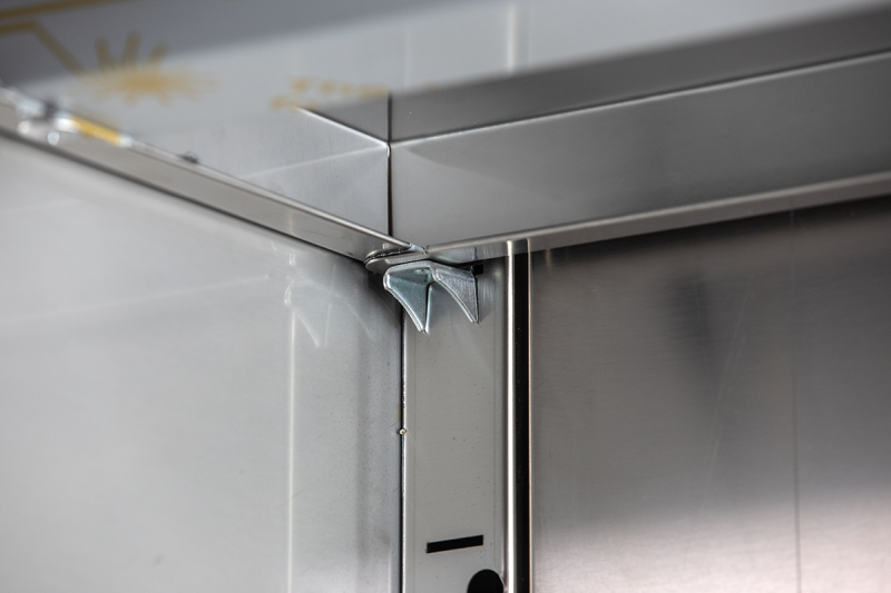 Durchreicheschrank ohne Aufkantung B 180cm x T 70cm von KBS Gastrotechnik - Rückansicht
