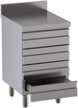 Schubladenschrank 4 Schubladen BxT 50x70cm mit Aufkantung | KBS 90621103 - KBS Gastrotechnik