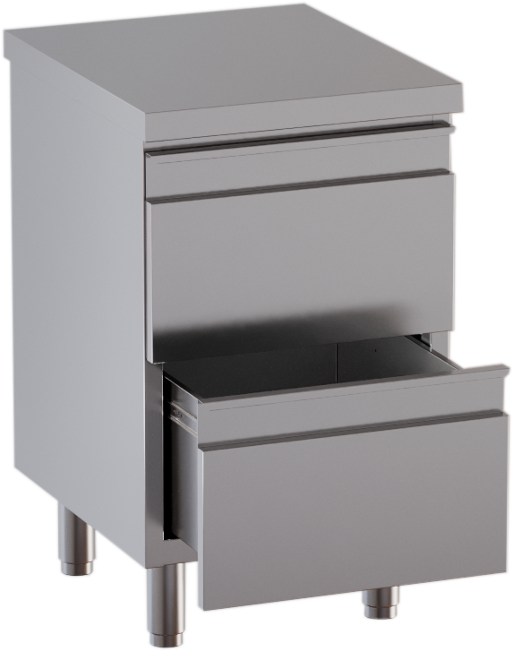 Schubladenschrank 2 Schubladen BxT 50x60cm | KBS 90612102