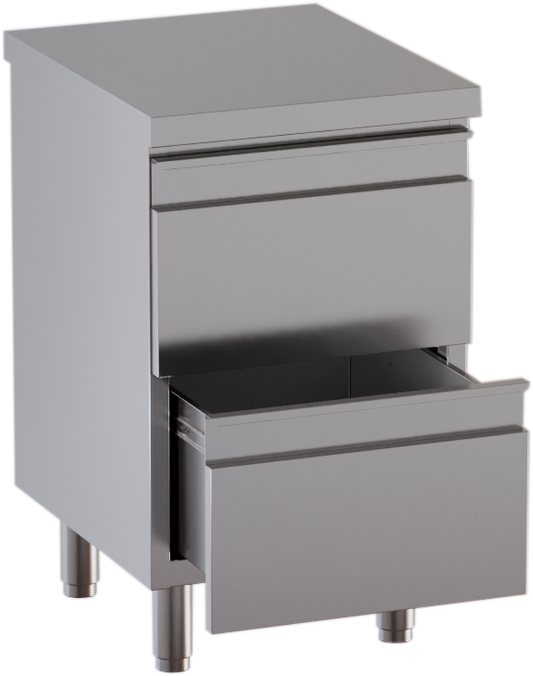 Drawer cabinet 2 drawers WxD 50x70cm | KBS 90622102 - KBS Gastrotechnik