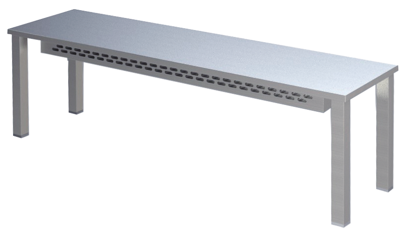 Aufsatzbord 1 Etage Breite 140cm von KBS Gastrotechnik