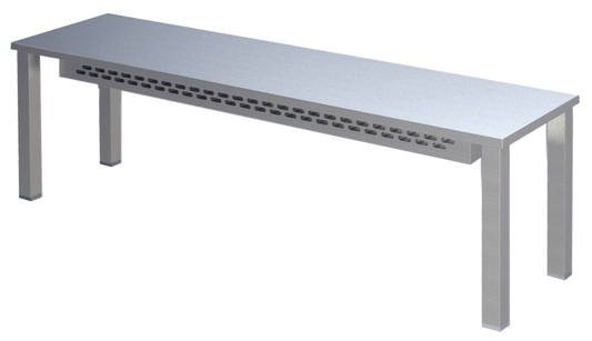 Aufsatzbord 1 Etage Breite 160cm | KBS 91100104 - KBS Gastrotechnik