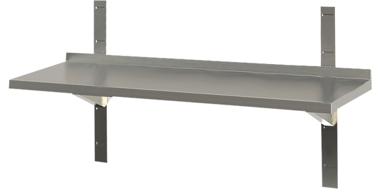 Wandbord 1 Boden mit Aufkantung B 140cm x T 40cm | KBS 91420109 - KBS Gastrotechnik