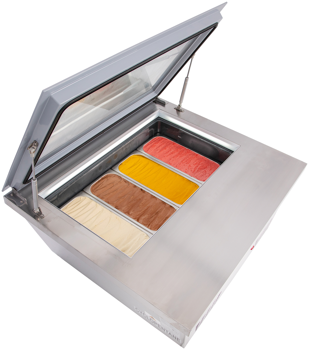 Aufsatzvitrine für Speiseeis ASV 14 Eis | KBS 9150175 - KBS Gastrotechnik