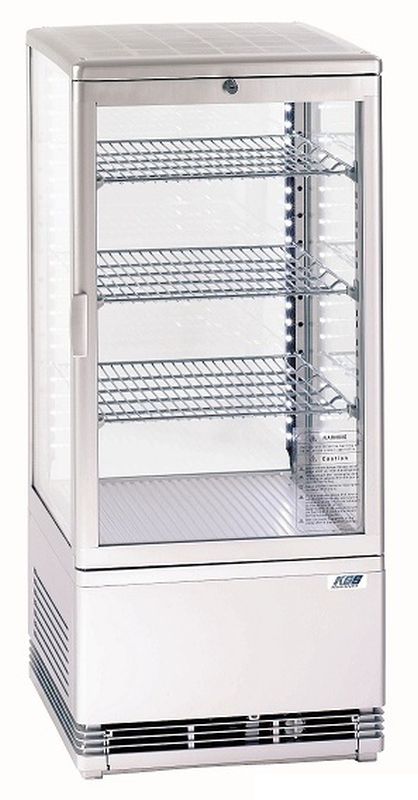 Tischkühlvitrine RT-78 G LED (weiß) | KBS 9160782 - KBS Gastrotechnik