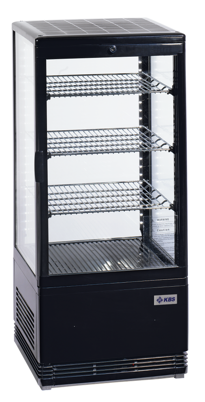 Tischkühlvitrine RT-78 G LED (schwarz) | KBS 9160786 - KBS Gastrotechnik
