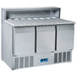Pizzadette mit 3 Türen GN 1/1, 8x GN 1/6 H=150 mm, +2°/+10°C — Virtus 9178C