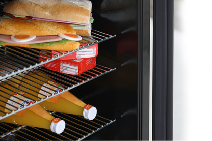Glastürkühlschrank K 140G schwarz | KBS 9190144 - KBS Gastrotechnik
