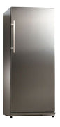 Edelstahl-Kühlschrank K 221 mit Glastür und Griffleiste, Vorderansicht