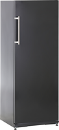 Schwarzer Kühlschrank K 311 mit Edelstahl-Griff, Frontansicht