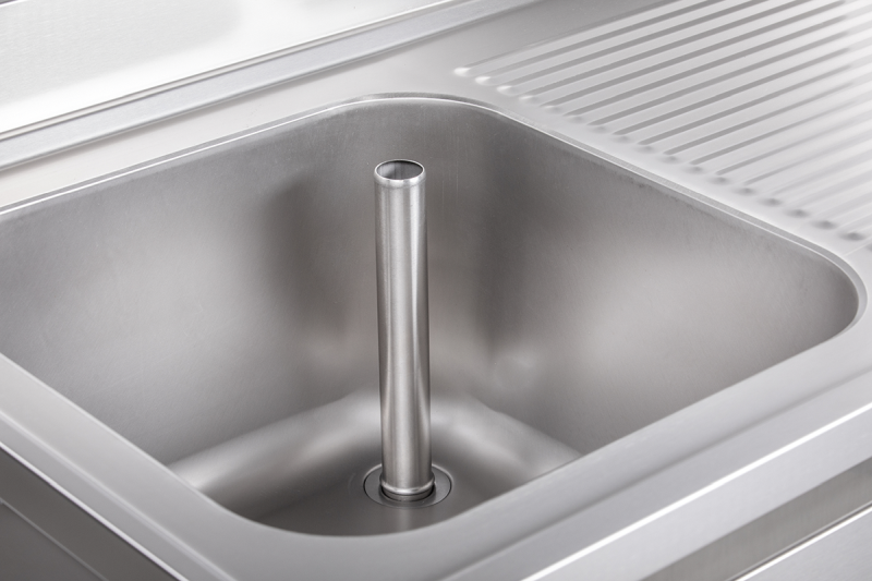 Spülschrank mit Schiebetüren B 120cm - Becken links | KBS 91921102 - KBS Gastrotechnik