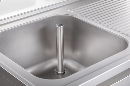 Spülschrank mit Schiebetüren B 120cm - Becken links | KBS 91921102 - KBS Gastrotechnik