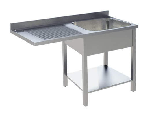 Dishwashing centre 1 basin right Width 140cm | KBS 92011105 - KBS Gastrotechnik