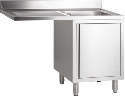 Spülcenter 1 Becken rechts Breite 120cm mit Unterschrank | KBS 92021101 - KBS Gastrotechnik