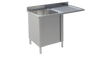 Spülcenter 1 Becken links Breite 120cm mit Unterschrank | KBS 92021102 - KBS Gastrotechnik