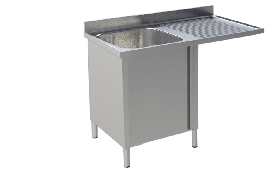 Spülcenter 1 Becken links Breite 140cm | KBS 92011106 - KBS Gastrotechnik