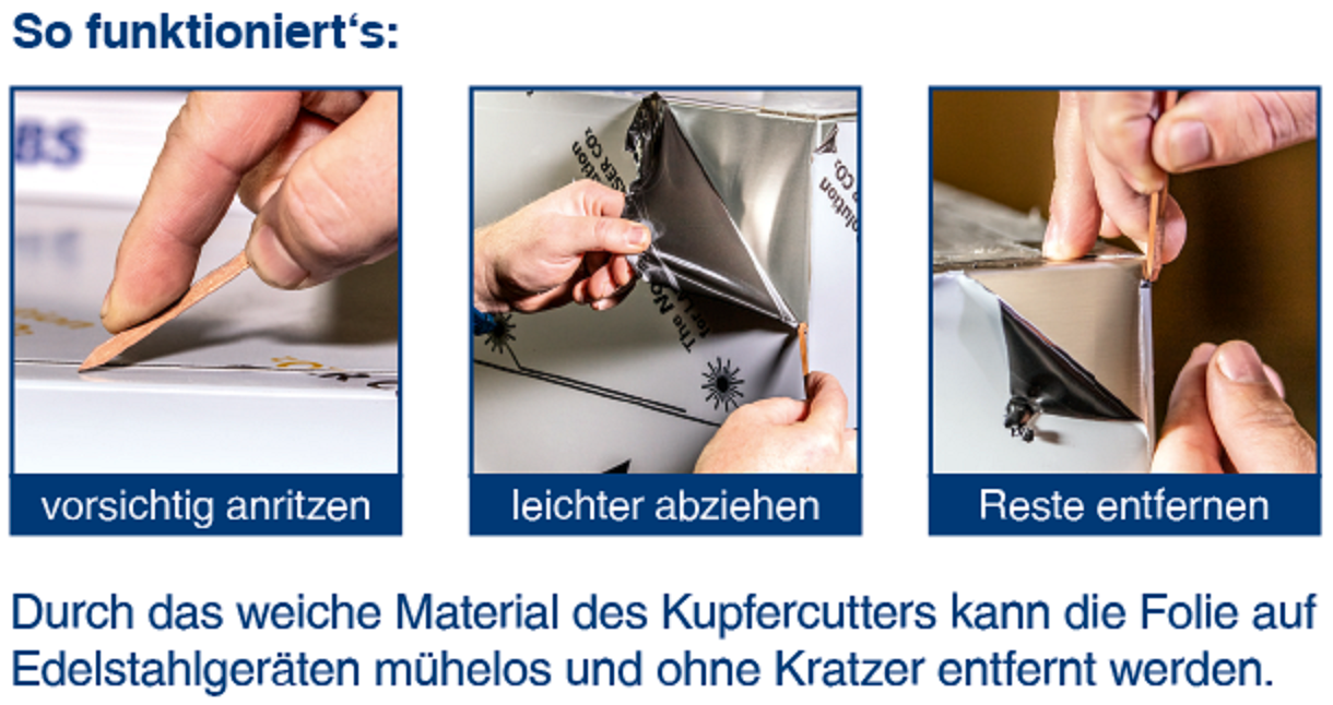 Kupfercutter - Der kleine Helfer zur Folienentfernung | KBS 92900600 - KBS Gastrotechnik