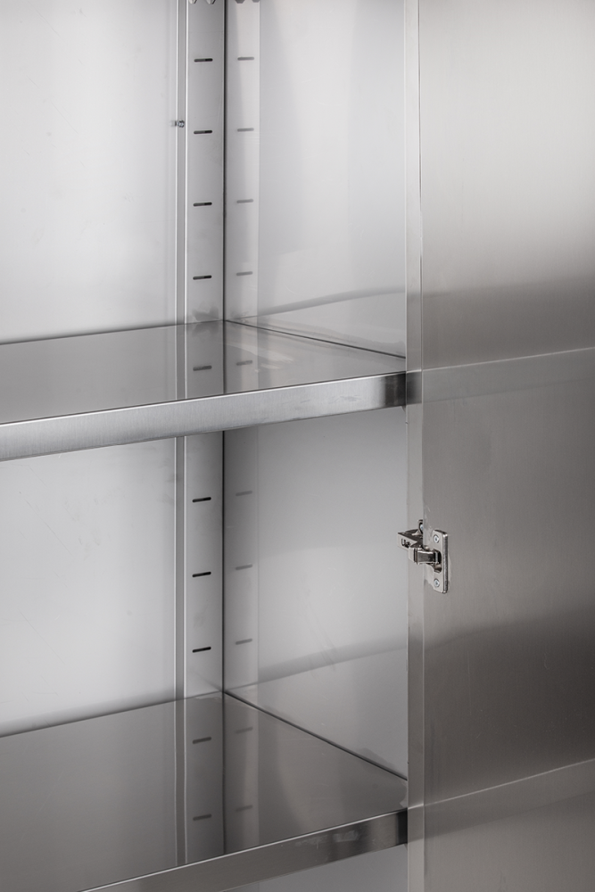 Geschirrschrank Breite 100cm Höhe 150cm mit Flügeltüren | KBS 93060107 - KBS Gastrotechnik