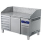 Pizzatisch 1600 mm mit 1 Tür 600x400 mm, 5 Schubladen EN — Virtus 9928F Restposten