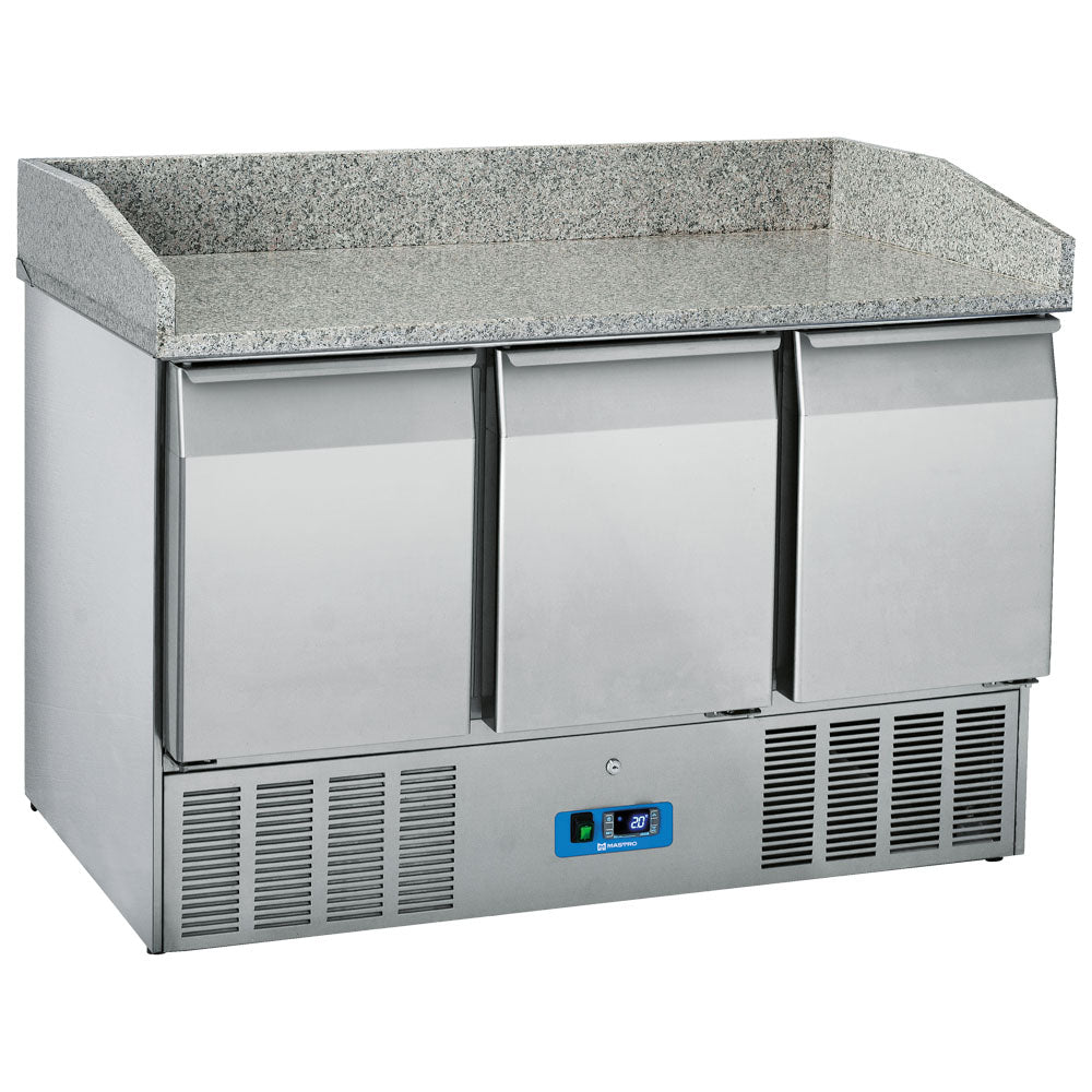 Pizzatisch mit 3 Türen GN 1/1, +2°/+10°C — Virtus 9937T
