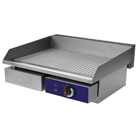 Elektro-Grillplatte, Tischmodell, 1 Zone, gerillt — Virtus 9958G Restposten