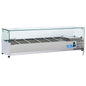 Kühlaufsatzvitrine 5x GN 1/3 + 1x GN 1/2 H=150 mm, +2°/+8°C — Virtus 9964CV