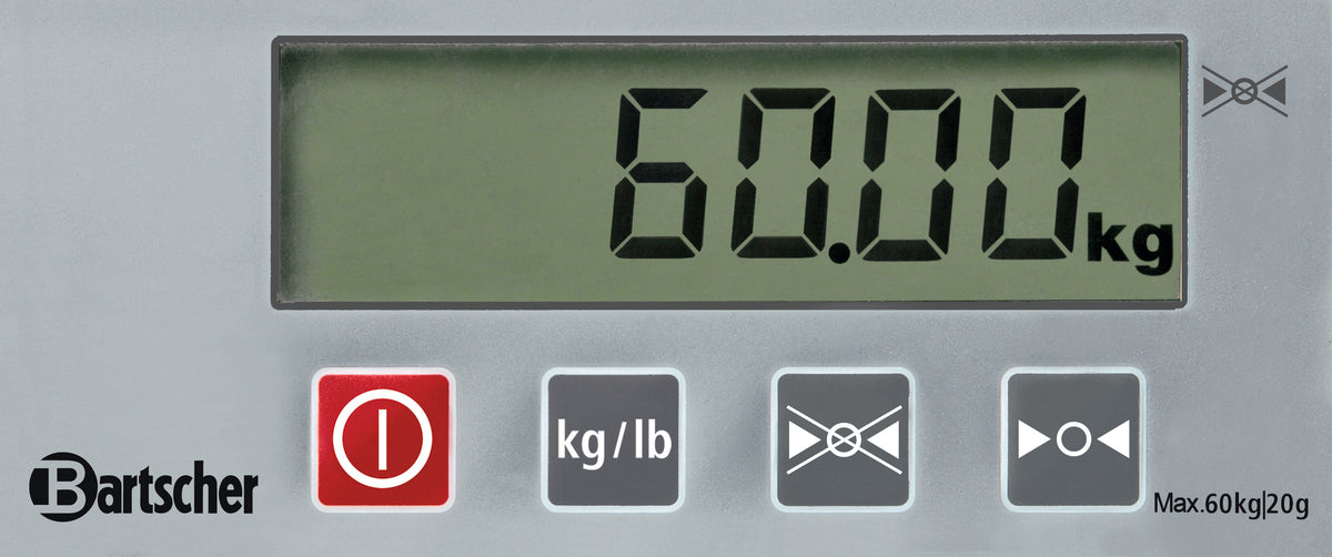 Digitalwaage, 60kg, 20g | Bartscher A300068 - Bartscher