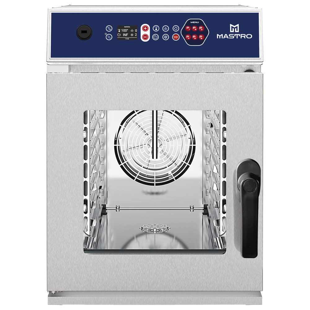 Elektro-Kombidämpfer digital mit Direkteinspritzung und automatischer Reinigung, 6x GN 2/3 — Virtus AIB0053