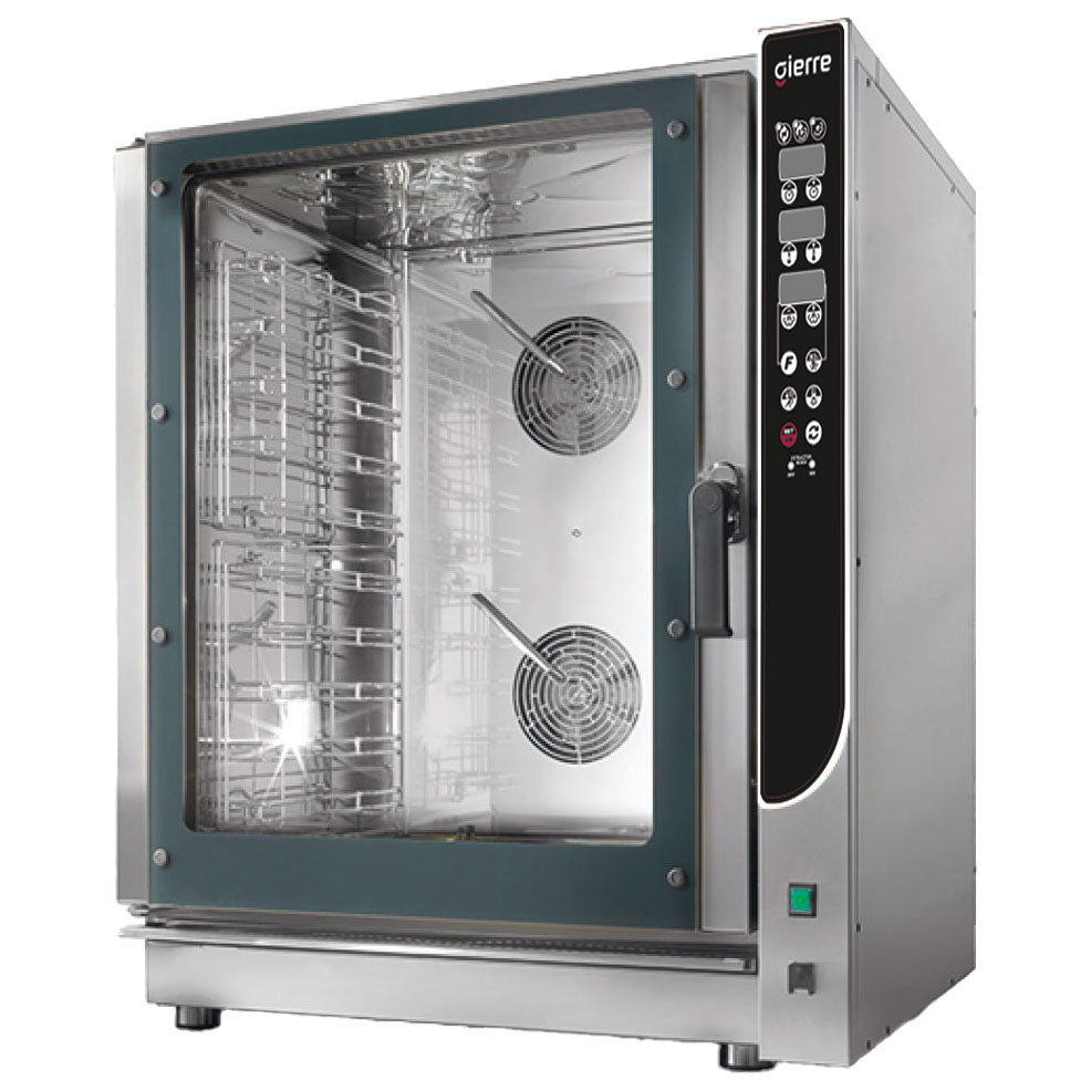Elektro-Kombidämpfer 10x GN 1/1 - 60x40 cm, Direkteinspritzung und automatischem Reinigungssystem — Virtus AIB0072
