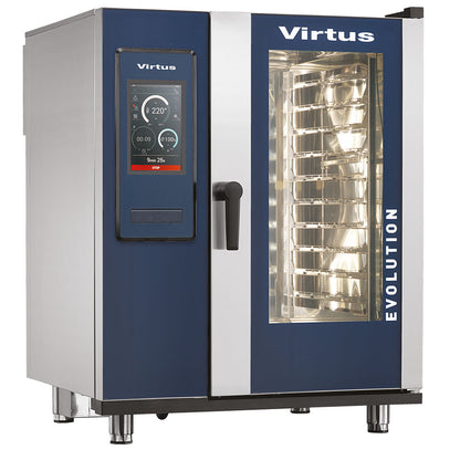 Elektro-Kombidämpfer mit Boiler und automatischem Reinigungssystem, 10x GN 1/1 — Virtus AIC0039/FN