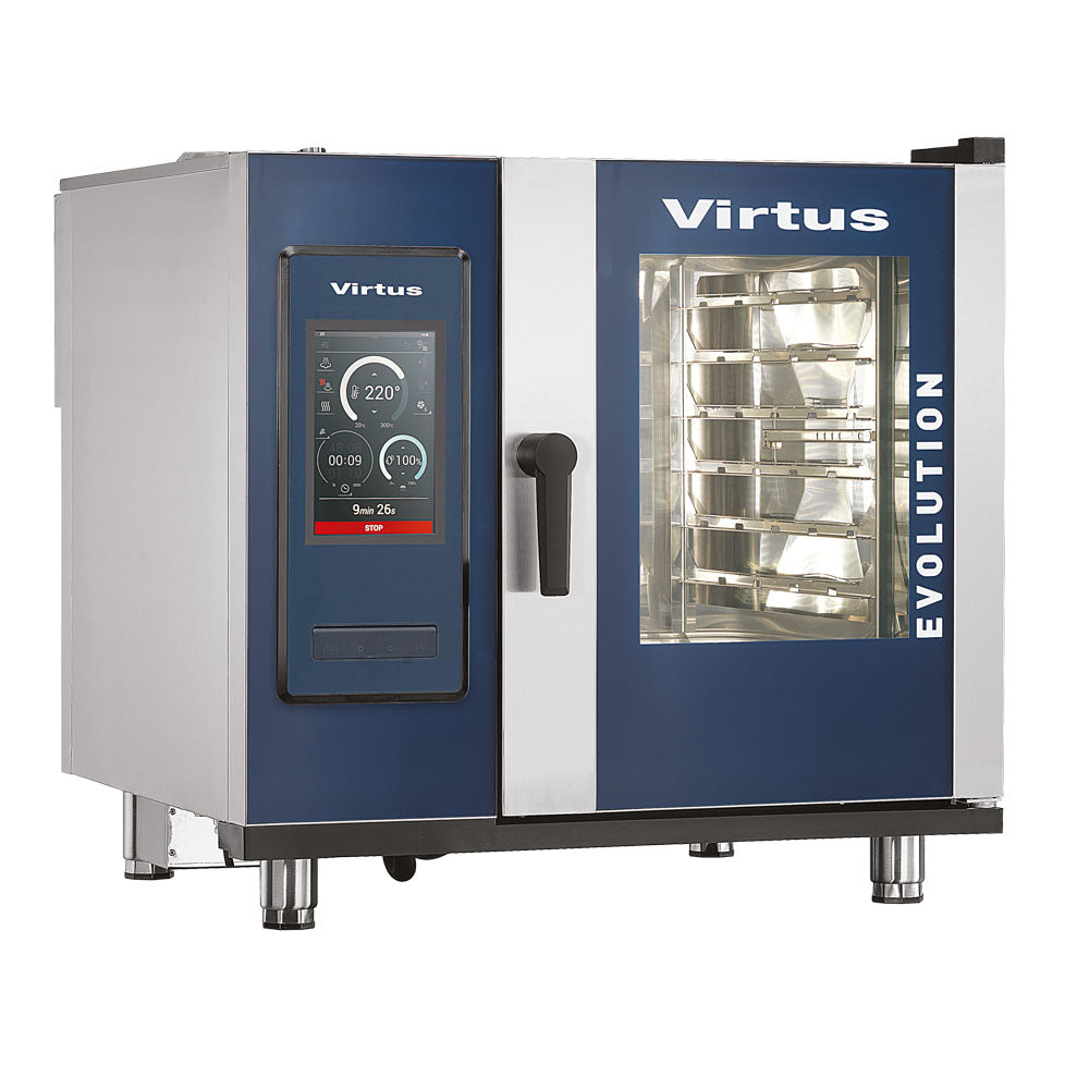 Elektro-Kombidämpfer mit Boiler und automatischem Reinigungssystem, 6x GN 2/3 — Virtus AIC0047/FN