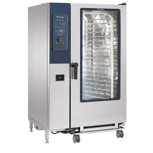 Elektro-Konvektionsofen mit Direkteinspritzung und automatischem Reinigungssystem, 20x GN 2/1 — Virtus AIC0075/FN