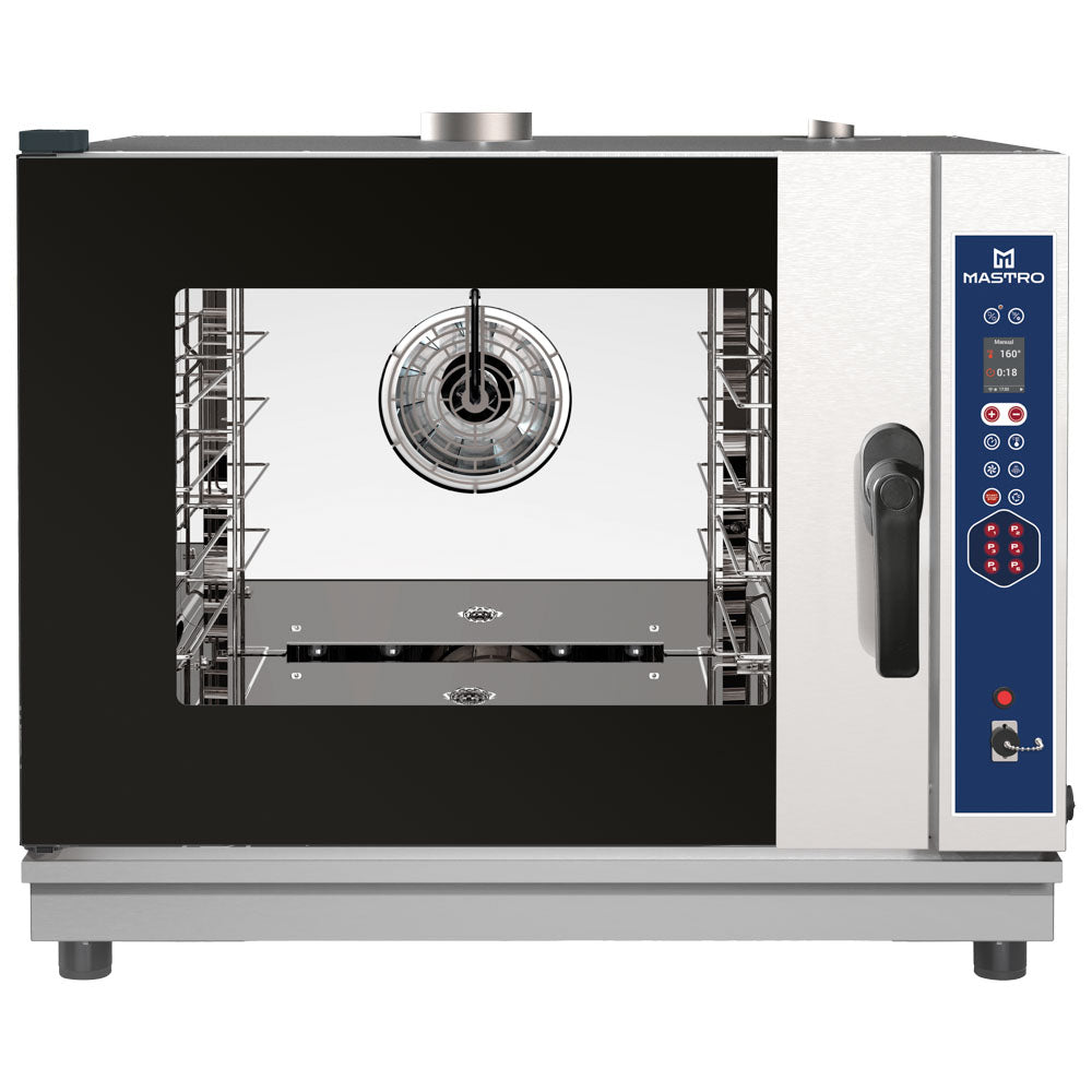 Gas-Kombidämpfer digital mit Direkteinspritzung und automatischer Reinigung, 4x GN 1/1 oder 600x400 — Virtus AIC0104