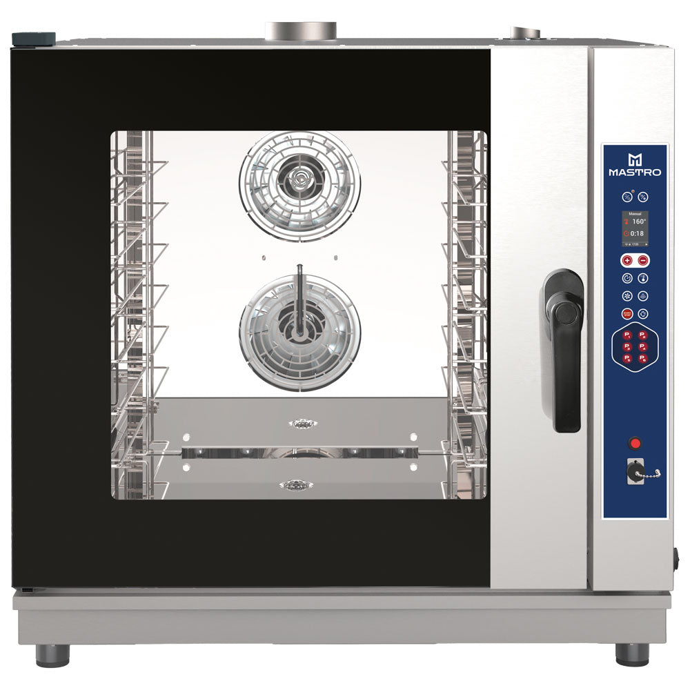 Gas-Kombidämpfer digital mit Direkteinspritzung und automatischer Reinigung, 6x GN 1/1 oder 600x400 — Virtus AIC0105