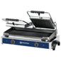 Kontaktgrill mit 2 Gusseisenplatten, gerillt/gerillt, 550x245 mm — Virtus AJA0002