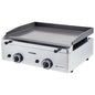 Gas-Grillplatte mit 2 Grillzones, Tischmodell, glatte Platte - LPG — Virtus AJA0004/RN