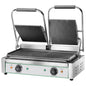 Kontaktgrill mit 2 Gusseisenplatten, gerillt/gerillt, 2x 230x240 mm — Virtus AJA0045