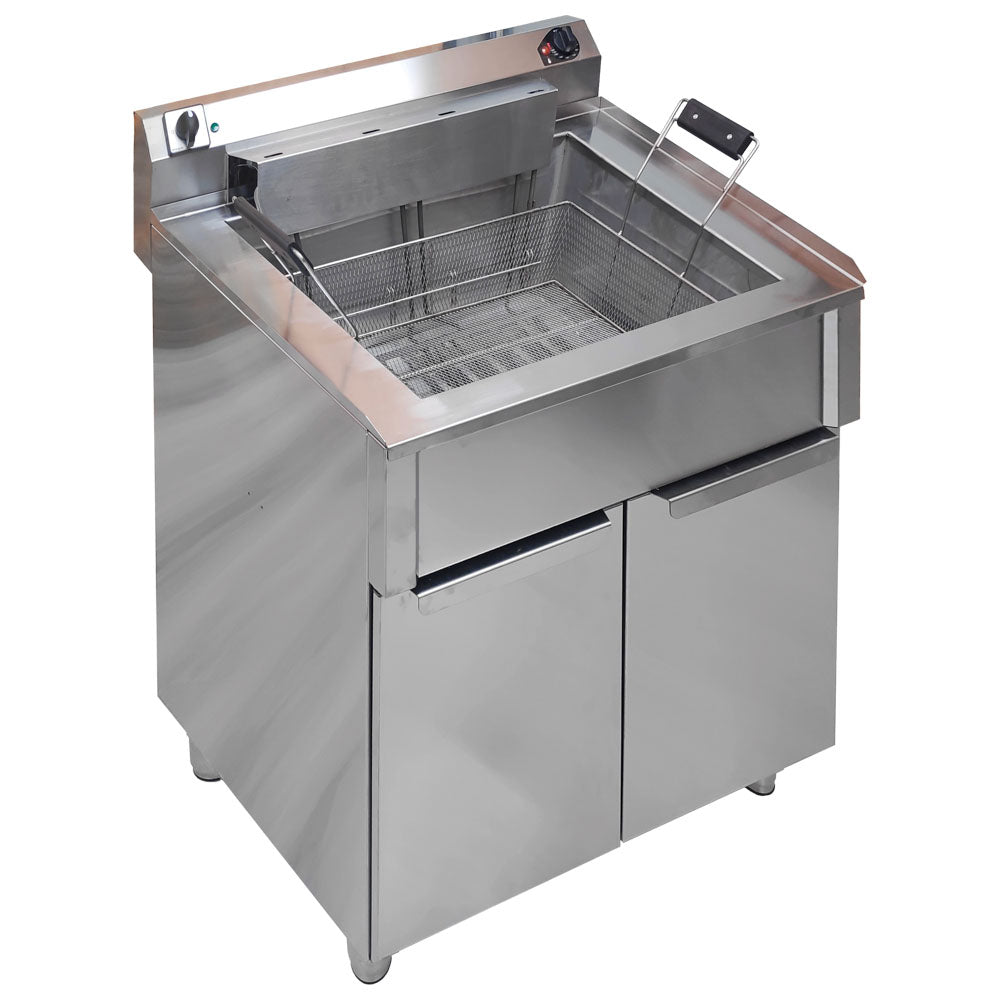 Elektro-Fritteuse für Konditorei auf geschlossenem Unterbau, 35 Liter — Virtus AMZ0046