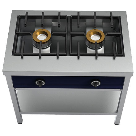 Pancake Gaskocher mit 2 Brennern je 8 kW — Virtus AOZ0022