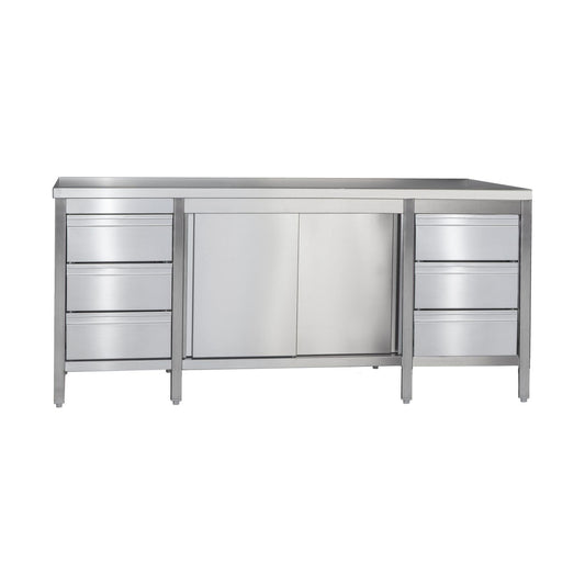 Work cabinet with drawer block left & right | A&S ARSSLR187