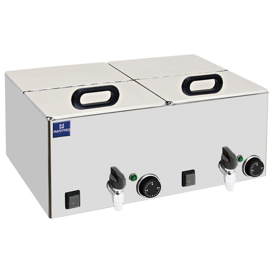 Wurstkocher, 2x GN 1/2 H=150 mm — Virtus ARZ0009