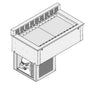 Kühlwanne mit hinterem Diffusor, mit Kühlaggregat, 6x GN 1/1 — Virtus AYC0372
