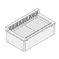 Kühlwanne mit hinterem Diffusor, für Zentralkühlung, 6x GN 1/1 — Virtus AYC0377