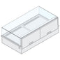 Kühltheke mit hinterem Diffusor, für Zentralkühlung, 2x GN 1/1 — Virtus AYC0380